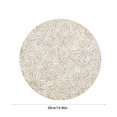 thumbnail image 3 of FYTPOV Simplicity Placemats, Leaves Pattern Round Placemats for Kitchen and Dining, Valentines Day Decorations, Christmas Placemats for Party Home Decor, Table Decor, 3 of 6