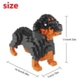 thumbnail image 2 of Larcele Micro Dachshund Juego de bloques de construcción para perros Super Mini Pet Building Toy Bricks Kit 898 piezas Kljm-02 (Dachshund), 2 of 5