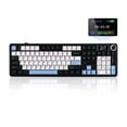thumbnail image 1 of EPOMAKER X Aula F108 PRO Clavier de Jeu Sans Fil avec Écran, Batterie 8000mAh, 104 Touches et Bouton Interchangeables à Chaud et Programmables, Rétroéclairage RVB, pour, 1 of 7