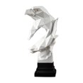thumbnail image 3 of Estatua de águila, adorno de escritorio, regalo, suministros para fiestas, escultura Animal, estatuilla de resina para estantería, oficina, TV, gabine, 3 of 9