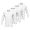 thumbnail image 1 of GÖTZBURG Camisa de manga larga para hombre, pack de 4 - algodón, manga larga, unicolor Blanco 4XL (XXXX-Large), 1 of 4