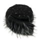thumbnail image 1 of Cortes peludos, costura, adornos, artesanías, tela artificial para decoración del hogar, asiento negro, 1 of 9