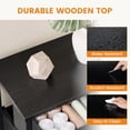 thumbnail image 5 of CONCETTA 3-Drawer Fabric Storage Dresser, Multipurpose Storage Chest with Steel Frame and Wooden Top, Space Saving Organizer for Bedroom, Closet, Home Office, Black, 5 of 8