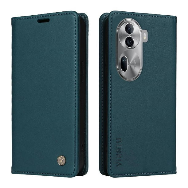 Funda para OPPO Reno 11 5G Estuche de Cuero PU Tipo Cartera con Ranuras para Tarjetas y Cierre Magnético