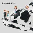 thumbnail image 2 of Cow Print Blanket Black White Cow Print Throw Blanket Lightweight Fleece Blanket with Cow Print Couch Sofa 50x60 inch Perfect Cow Gift Boys Girls Adults Student, 2 of 6