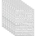 thumbnail image 1 of LAICAIW 1 Inch 1008 Pieces 8 Sheets Graduation Cap Letter Stickers, Self-Adhesive Vinyl Letter Sticker, Alphabet Number Stickers, Decals for Sign, Business, Mailbox,Crafts (White), 1 of 5