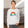 thumbnail image 2 of Retro Rainbow Love Is Love Sweatshirt Women -Image by Shutterstock, Female XX-Large, 2 of 4