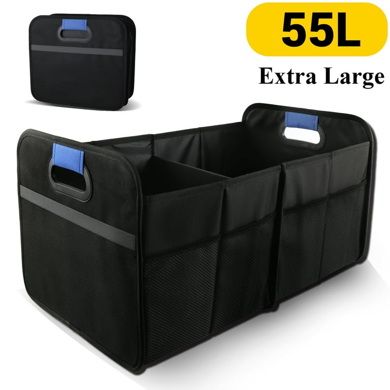Cyrico Trunk Organizer, Dual-Compartment with Non-Slip Base photo 1