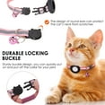 thumbnail image 5 of ASTRAEA AirTag Cat Collar Breakaway, Reflective Dog Kitten Collar with Air Tag Holder & Bell, Safety Strap for Girl Boy Cats, Pink, 5 of 9