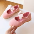 thumbnail image 2 of eczipvz Shoes for Toddler Girls Girl's Bow Mary Jane Dress Shoes Ballet Princess Flats for Party Wedding School Pink,13.5, 2 of 9