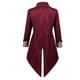 thumbnail image 5 of Chaqueta gótica victoriana steampunk para hombre, frac de terciopelo morado retro para cosplay, uniforme medieval, tela renacentista para Halloween, 5 of 5