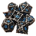 thumbnail image 2 of MACTANO Metal DND Dice Set Dungeons and Dragons Dice Set MTG RPG Board Game Toy-Grim Reaper Blue Number, 2 of 8