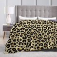 thumbnail image 4 of Cheetah Leopard Print Animal Skin Throw Blanket for Couch Sofa Bed 80" X 60", Queen Size Fuzzy Soft Plush Throws for Adults, Lightweight Cozy Summer Autumn Blankets All Seasons, 4 of 6