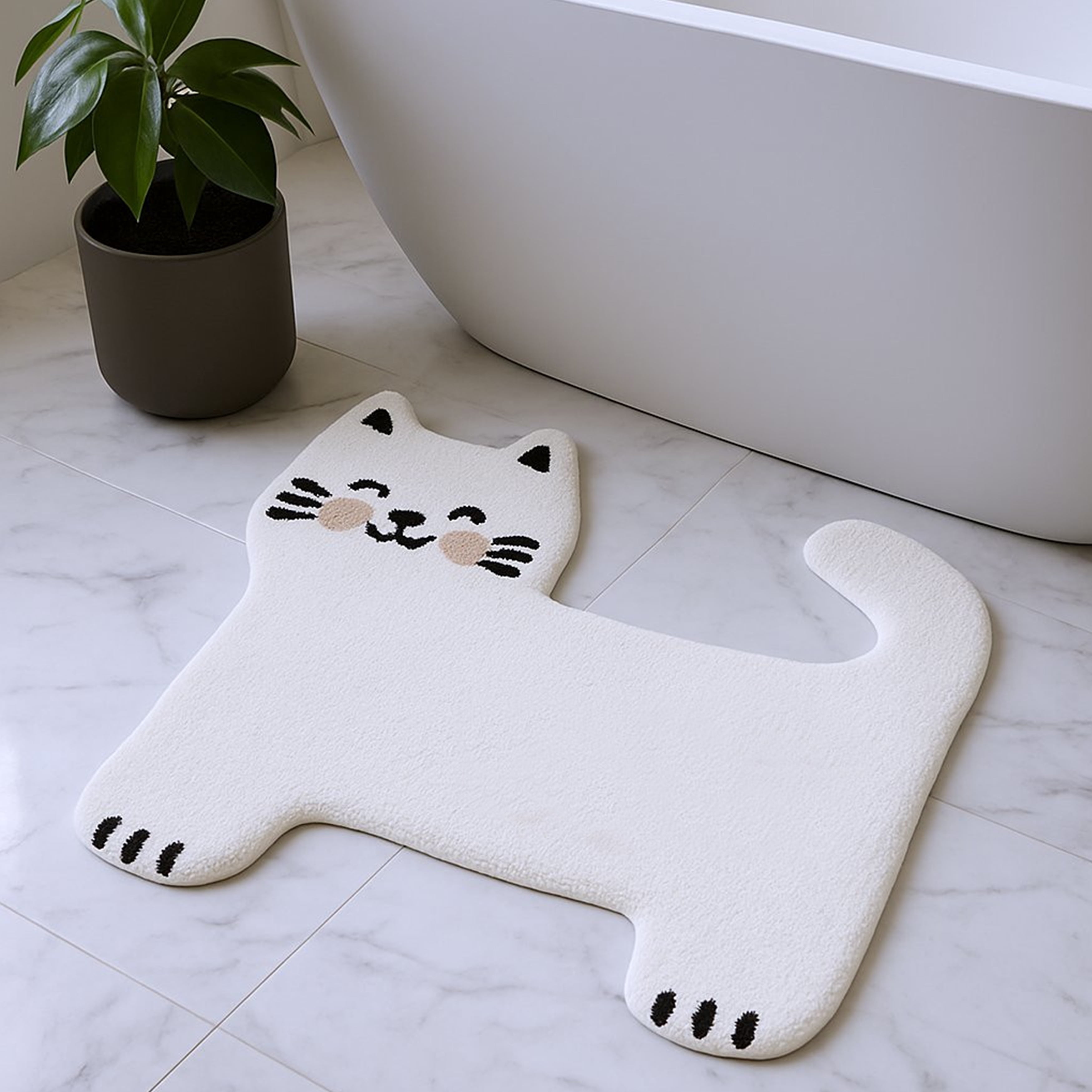 Calloway Mills 114433032 White Kitty 30” x 32”