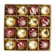 thumbnail image 1 of 16 piezas de adornos de bolas navideñas colgantes para manualidades, regalos de fiesta decorativos Oro rojo, 1 of 9
