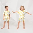 thumbnail image 5 of Chick Flowers Pattern Summer Pajama Set Soft Cotton Short Sleeve Sleepwear 2PCS Pajama Sets Breathable Lounge Set Size 12Y, 5 of 7