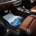 thumbnail image 4 of KAKALAD Mountain Landscape Morning In The Mountains Blue Car Floor Mats 4PC Set Carpet Protection, Universal Fit for Car SUV VA & Truck, Vehicle Front & Rear, 4 of 7