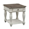 thumbnail image 3 of Pemberly Row Magnolia Manor Blanc Ensemble de 3 Pcs (1-Cocktail 2-Tables d'Appoint), 3 of 13