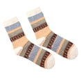 thumbnail image 1 of Langgg Winter Square Block Crew Length Wool Breathable Men Socks Vintage Ethnic Style Moisture Wicking, 1 of 9