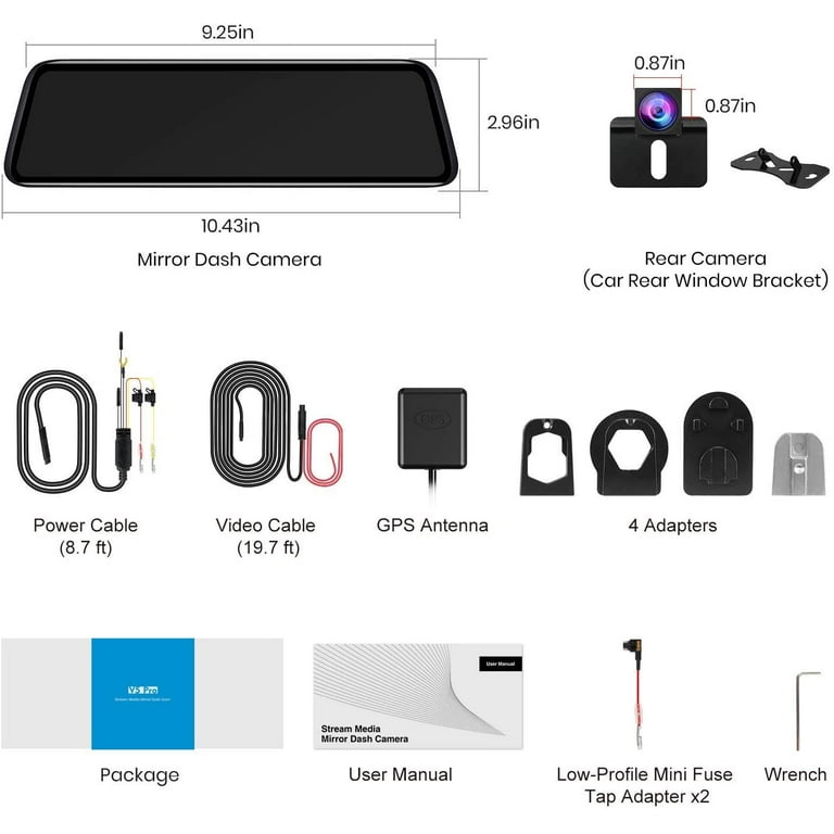 Auto-Vox V5PRO Anti-Glare Car Dash Cameras - Walmart.com