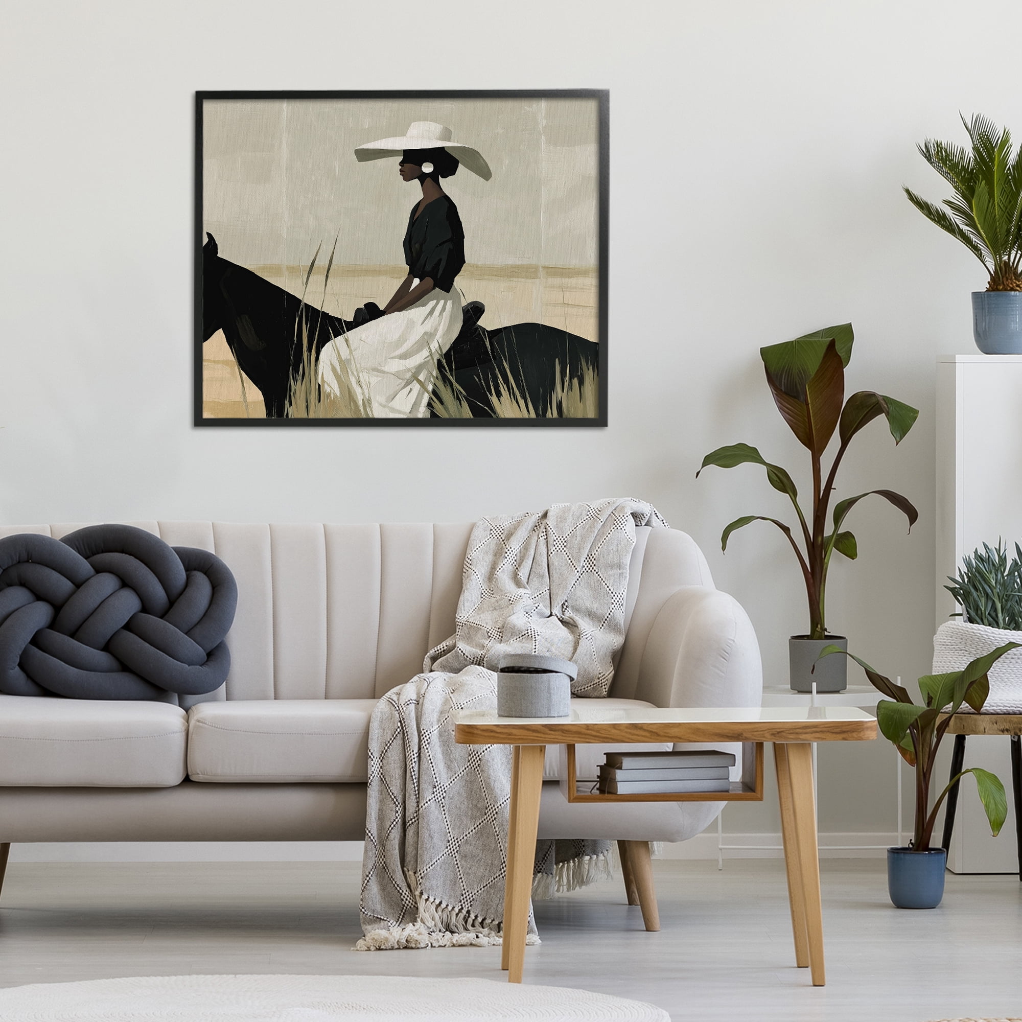 Stupell Industries Equestrian Elegance Silhouette Black Framed Giclee Art, design by Svetlana Aleynikova