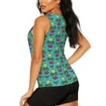 thumbnail image 3 of Gukieu Sunmmer Cat Print Women's Quick-drying Fitness Vest, Round Neck Sleeveless Fitness T-shirt, Suitable for Yoga, Sports-XX-Large, 3 of 7