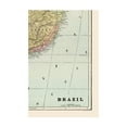 thumbnail image 4 of Historic Map - Brazil - Cram 1892 - 23 x 35.03 - Vintage Wall Art, 4 of 5