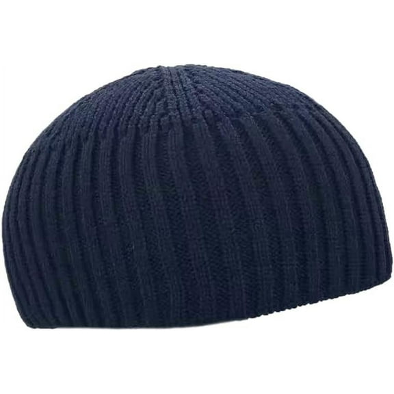 Zhengup Unisex Brimless Knitted Beanie Above Ears Fashion Fisherman Skull Cap Hat for Men Women