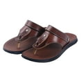 thumbnail image 4 of Leozcaa Mens Slides Soft Cushion Sport Sandals Plantar Fasciitis Arch Support Open Toe Summer Slippers, 4 of 7