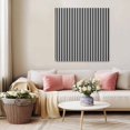 thumbnail image 5 of Black White Stripe Wall Art Painting on Canvas, Modern Minimalist Geometric Striped Canvas Art Home Prints Wall Art Framed Modern Artwork for Living Room Bedroom Wall Decor 12x12in, 5 of 9