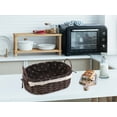 thumbnail image 5 of Unique Bargains 2 Pcs Wicker Basket with Handle Coffee 10.2*7.1*3.5in/11.8*8.3*3.7in, 5 of 6