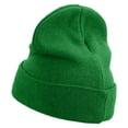 thumbnail image 2 of PaPa Bear Design Embroidered Big Size Superior Cotton Long Knitting Beanie - Kelly XL-3XL, 2 of 5