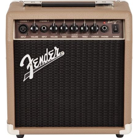 Fender Acoustasonic 15 Acoustic Combo Amp Tan (Best Fender Amp For Metal)