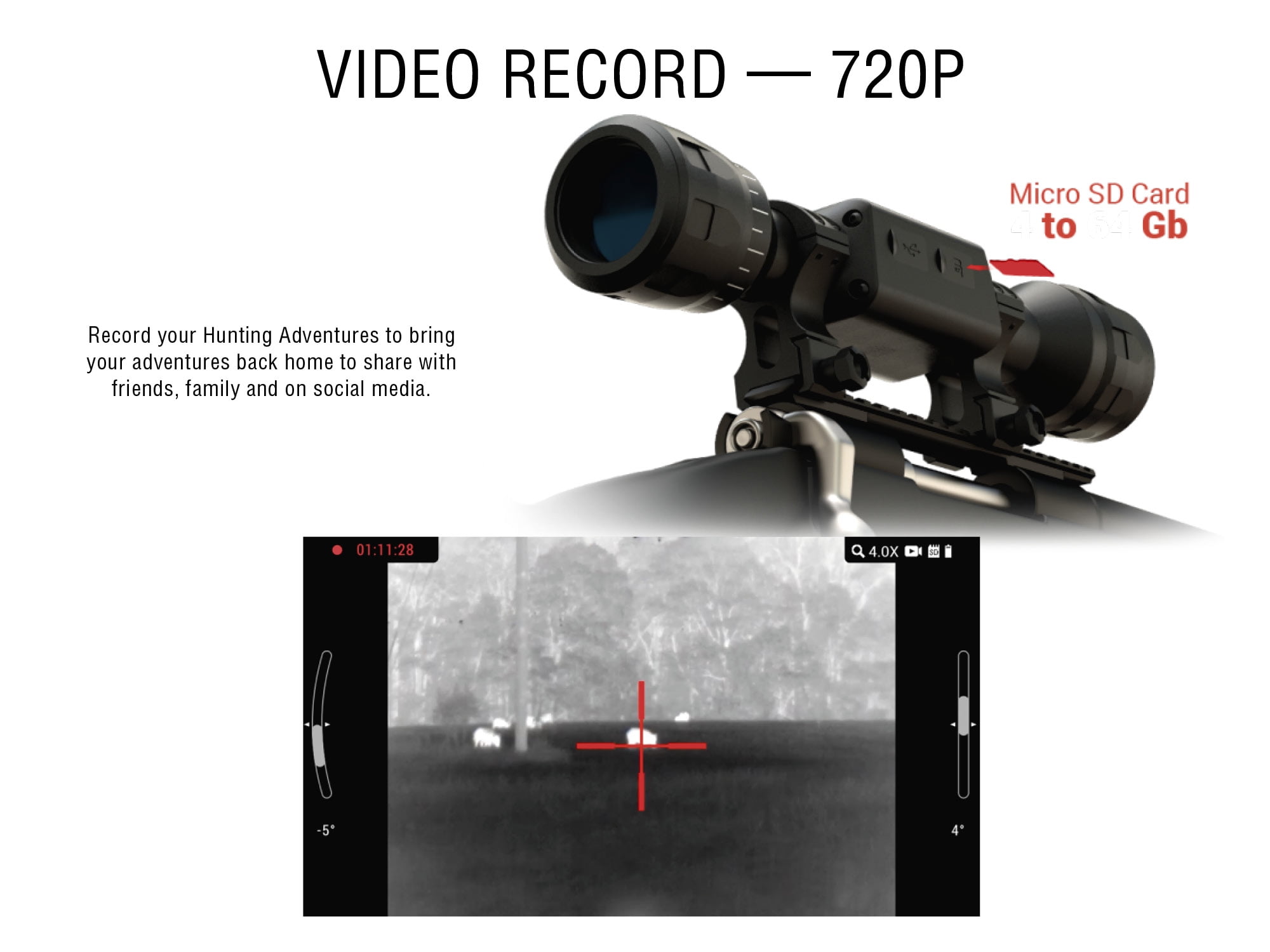 ATN Thor LTV 2-6x, 256x192 Thermal Scope Free Gift Thermal Target + SD card