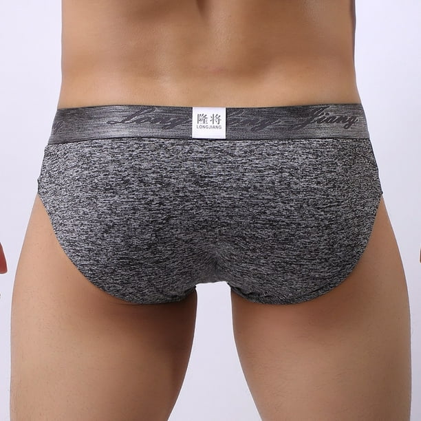 nsendm Mens Underpants Adult Male Underpants Mens No Ride Briefs Underwear  Men's Sexy Underpants Soft Briefs Boxer Shorts Knickers Men's underwear N2n  Briefs(Grey,XL) 