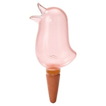 Luxcidy Self Watering Spike Globes Devices Plant Waterer Planter Automatic Dripper, Indoor Outdoor Plant Watering Bird Shape Automatic Irrigation Spikes (Red)