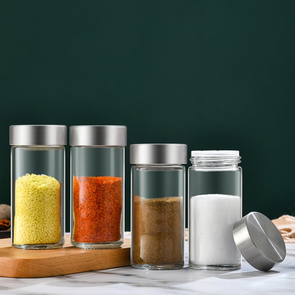 Buy Wholesale China Moistureproof Kitchen Spice Tool Glass Bottle Spices Jar  Seasoning Pot With Wooden Spoon Spice Rack & Spices Jar at USD 0.98