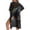 Black-Cat Galaxy, variant on SCRAWLGOD Raven Skull Moon Print Kimono Swimsuit Coverup Flowy Open Front Beach Cover Up Soft Breathable Bathing Suit Cover Up for Women