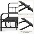 thumbnail image 5 of Topeakmart Metal Bed Frame with High Headboard and Footboard, Black, California King, 5 of 7