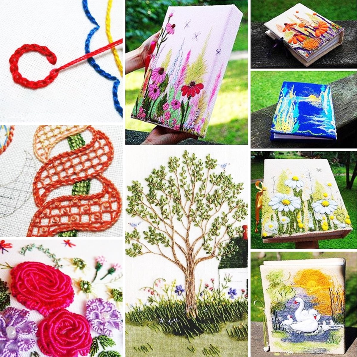 Keyohome 100 Colors Cotton Embroidery Floss Cross Stitch Embroidery Thread Cotton Floss Bracelet Yarn,Craft Floss