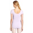 thumbnail image 4 of Capezio Justaucorps Classique à Manches Courtes pour Femmes, Lavande, Large, 4 of 6