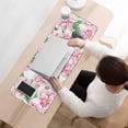 thumbnail image 3 of Long Mouse Pads for Desk,Pioneer Flower Floral Print Pattern Desk Mats on Top Of Desks, Desk Mouse Pad Extra Large with 3mm Non-Slip Base and Stitched Edge for Gaming,Office,Work,Home 31.5"x11.8", 3 of 6
