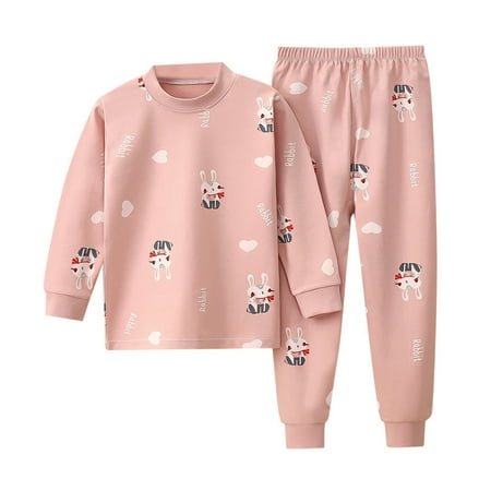 

Youmylove Baby Girls Boys Long Sleeve Top And Pants Sleepwear Clothes Cotton Pajama Set Leisure Child Clothing