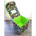 thumbnail image 3 of Fabric Covered Tissue Box Holder, Kid's Bedroom Decor, Neon Green and Cute Bugs, 3 of 7