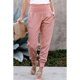 thumbnail image 5 of Pantalones Para Mujer Pantalones de Talle Alto Pantalones de Salón Pantalones de Longitud de Color Sólido Con Bolsillo de Hendidura de Moda Odeerbi ODB175558, 5 of 9
