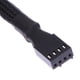 thumbnail image 5 of Cable de ventilador PWM de 4 pines Cable de extensión con funda negra divisora ​​de 1 a 3 vías Likrtyny Para estrenar, 5 of 6