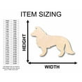 thumbnail image 2 of Unfinished Wood Border Collie Dog Silhouette - Craft- up to 46" DIY 24" / 1/8", 2 of 3