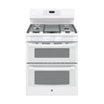 thumbnail image 2 of JGB860DEJWW 30 Freestanding Gas Double Oven Range with Convection  6.8 cu. ft. Total Capacity  3 Total Oven Racks  Self-Clean  Steam Clean Option  and 5 Sealed Burners  in White, 2 of 2