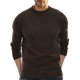 thumbnail image 1 of Gibobby Suéter para hombre Suéter de cuello redondo para hombre(Marrón,Grande), 1 of 5