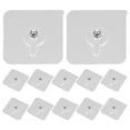 thumbnail image 1 of unbranded 12Pcs Non Trace Hook Acrylic Screw Stickers Canvas Picture Hangers For Kitchen Use Wall Pictures, 1 of 4